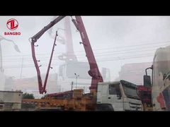 SANY 37 howo 사용 된 시멘트 트럭 빨간색 SAE 인증으로 리모델링