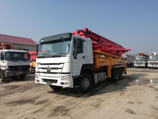 사용된 새니 37m 호워 트럭은 콘크리트 펌프 사용된 큰 콘크리트 펌프 트럭을 탑재했습니다