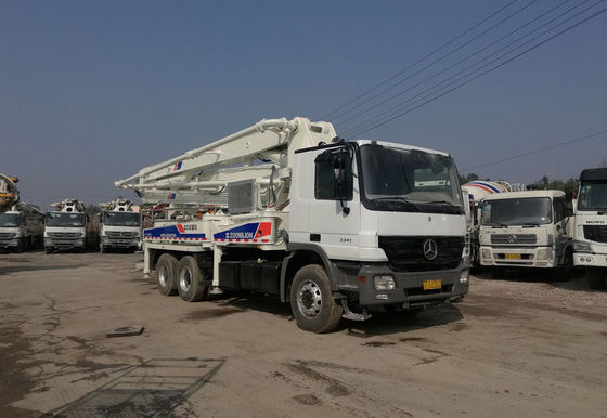 OM501LA 트럭 콘크리트 펌프 줌리언 37m 벤츠 사용 콘크리트 펌프 트럭