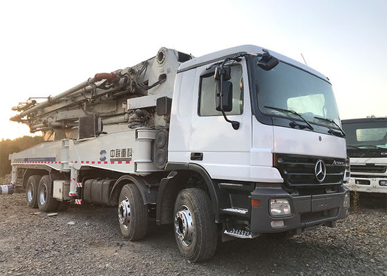 Zoomlion 46m 두 번째 손수레, 4개의 차축 트럭 백색 색깔 원격 제어