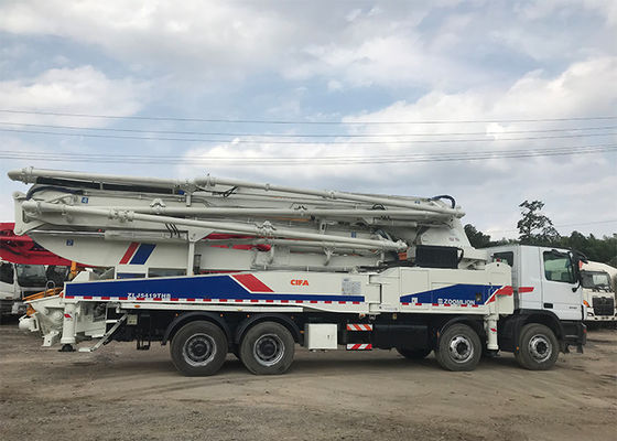 SAE 인증 180CBM/H 콘크리트 붐 트럭 디젤 동력 고효율