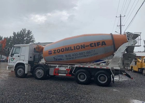 15m3 초침 구체 믹서 트럭, 준비된 혼합 구체 트럭 SINOTRUCK 8x4 섀시