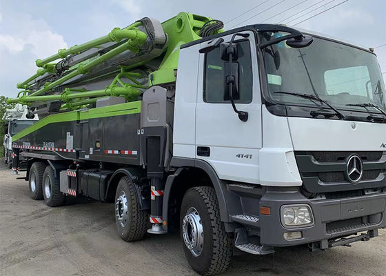 Zoomlion Beton Actros를 위한 재생산된 사용된 구체 펌프 트럭 52m 180M3/H