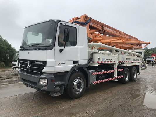 37M 장비 콘크리트 압송 트럭, 5대 붐 베톤 펌프 사용자 기계를 위치시키기
