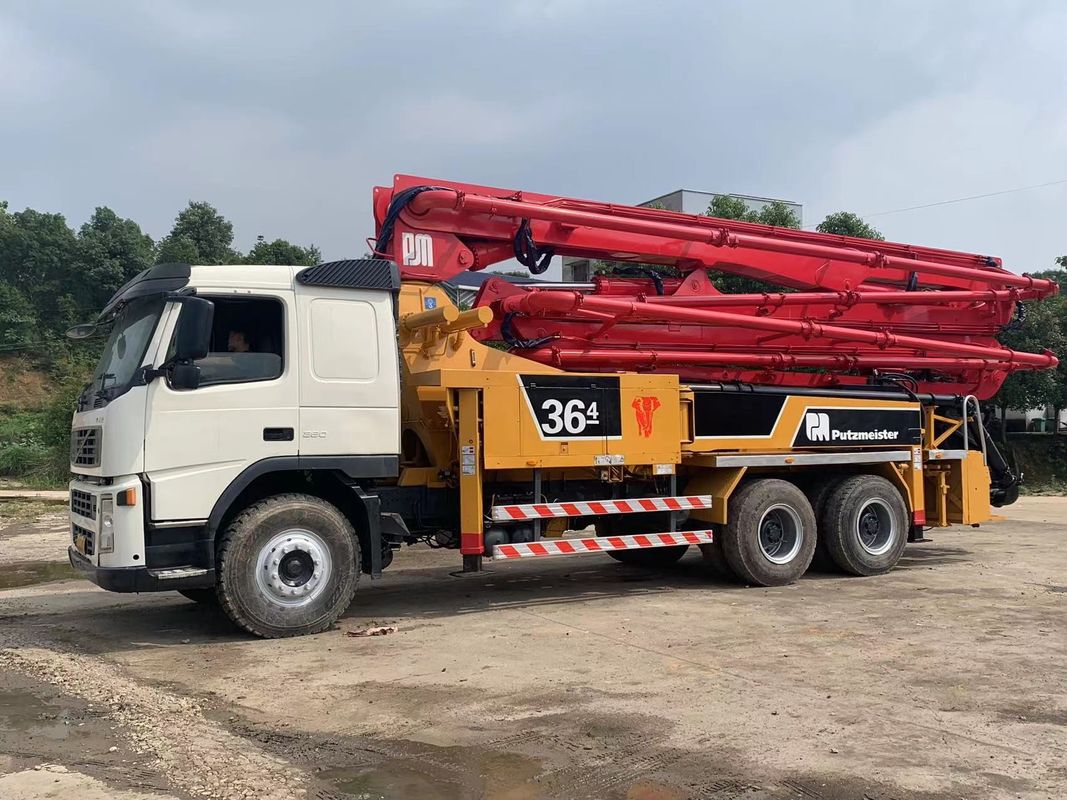 독일 SG5267THB 푸츠마이스터 볼보는 콘크리트 펌프 트럭 36m을 사용했습니다