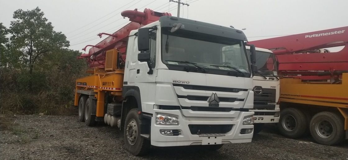 사용된 새니 37m 호워 트럭은 콘크리트 펌프 사용된 큰 콘크리트 펌프 트럭을 탑재했습니다