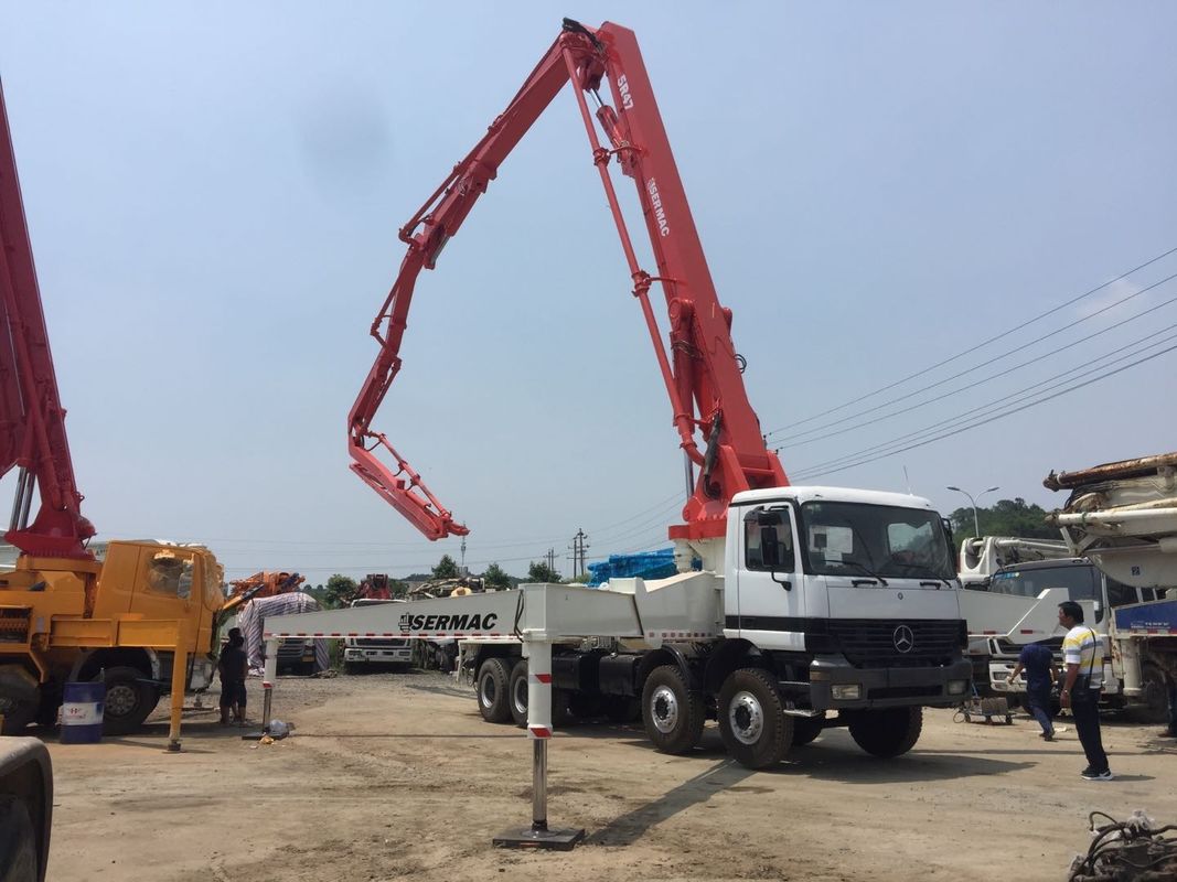 높은 작용 분명한 이동 소방펌프 세맥 47m 벤츠는 콘크리트 펌프 트럭을 사용했습니다