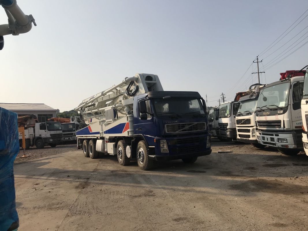 분명한 이동 소방펌프 붐 펌프 트럭 줌라이언 47m 볼보는 펌프 트럭을 사용했습니다