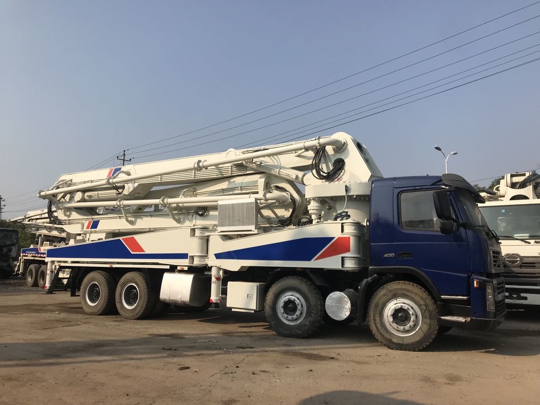 분명한 이동 소방펌프 붐 펌프 트럭 줌라이언 47m 볼보는 펌프 트럭을 사용했습니다