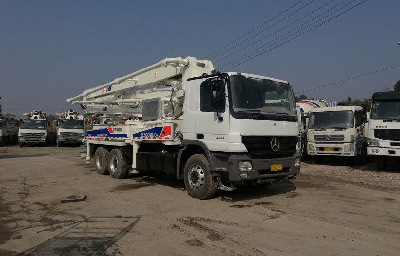 OM501LA 트럭 콘크리트 펌프 줌리언 37m 벤츠 사용 콘크리트 펌프 트럭