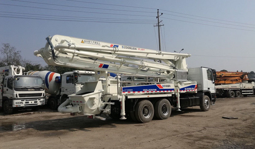 OM501LA 트럭 콘크리트 펌프 줌리언 37m 벤츠 사용 콘크리트 펌프 트럭