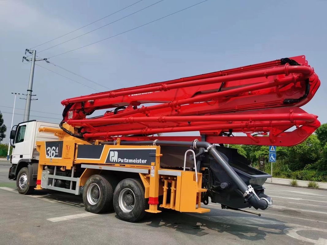 벤츠 샤시와 재공급된 36M 사용한 푸츠마이스터 콘크리트 펌프 트럭