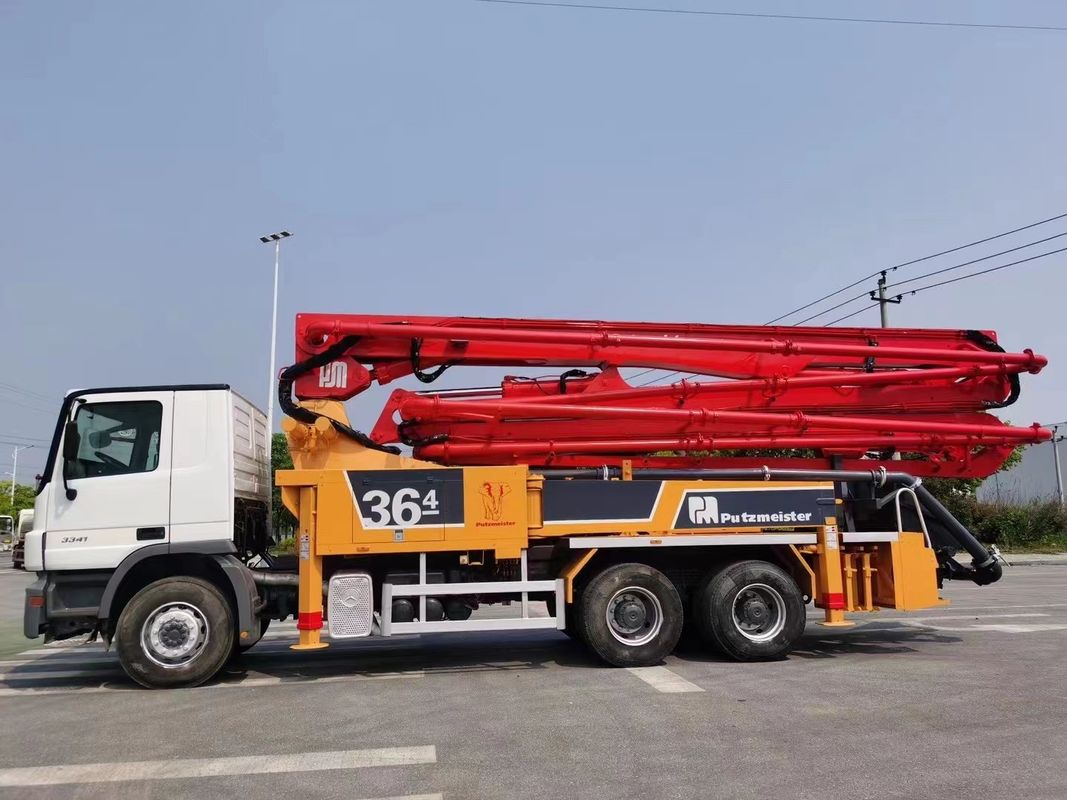벤츠 샤시와 재공급된 36M 사용한 푸츠마이스터 콘크리트 펌프 트럭