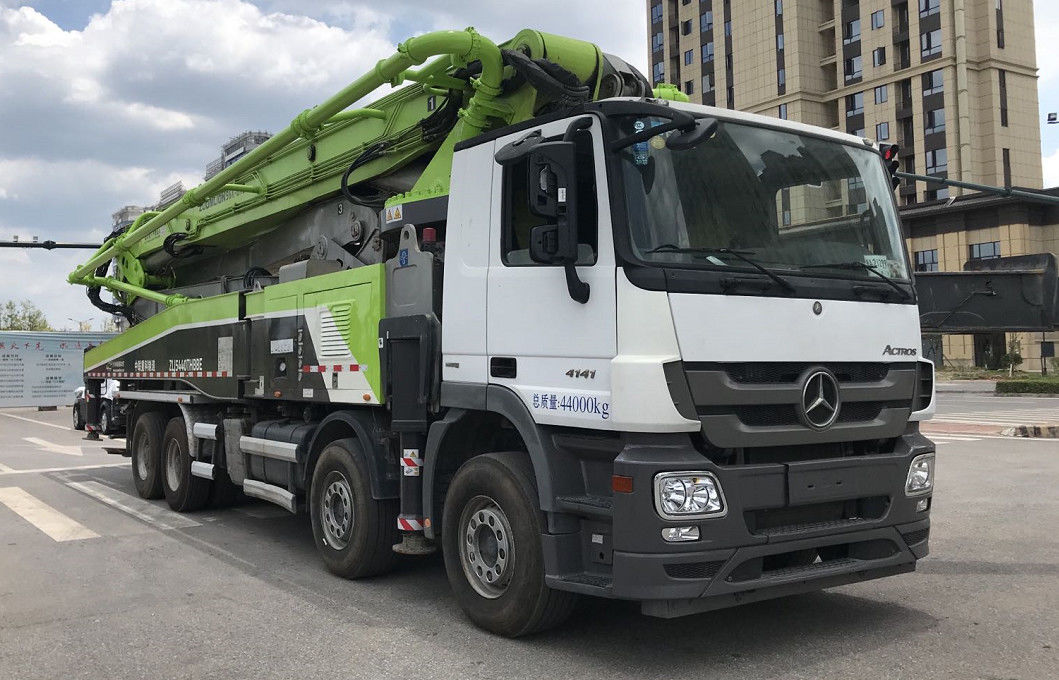 작은 콘크리트 펌프 트럭트럭 콘크리트 펌프는 콘크리트 펌프 트럭을 사용했습니다