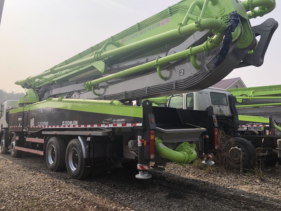 사용된 Scania P420 붐 구체 트럭, 사용된 건설장비 180m3/H