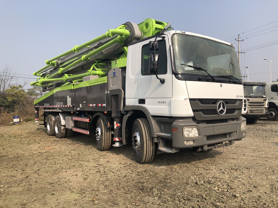 300KW 56m 초침 펌프 트럭, 6개의 팔을 가진 붐 펌프 트럭 강한 흡입