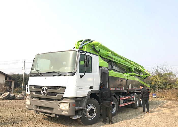 300KW 56m 초침 펌프 트럭, 6개의 팔을 가진 붐 펌프 트럭 강한 흡입