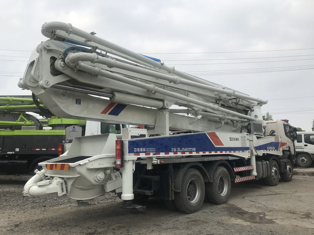 6개의 붐 단면도를 가진 170m3/H 50m 붐 구체 트럭