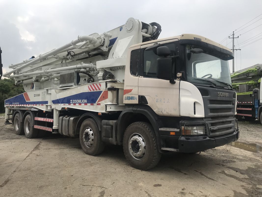 6개의 붐 단면도를 가진 170m3/H 50m 붐 구체 트럭