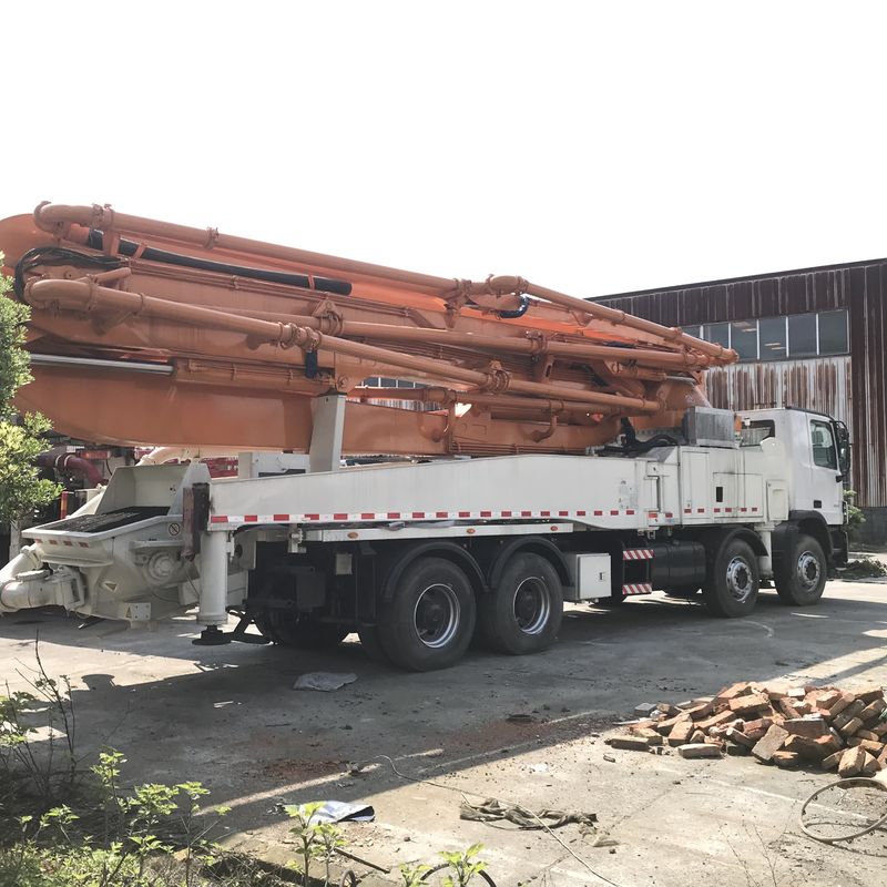 수송을 위한 49 미터 ACTROS 4141에 의하여 사용되는 구체 펌프 트럭