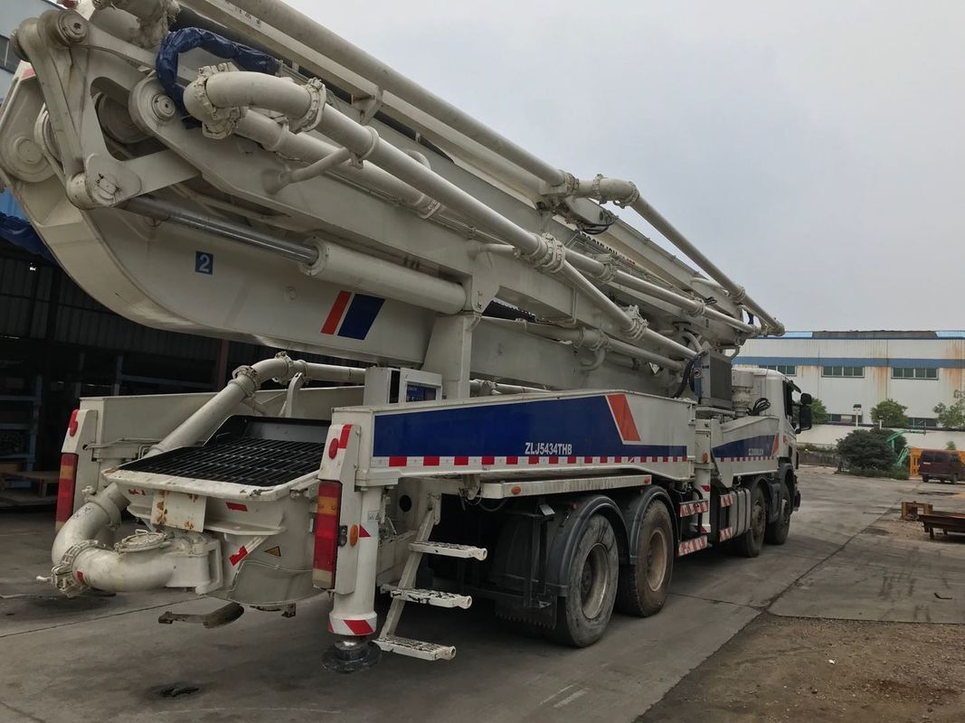 펌프, Scania 구체 트럭 초침 디젤 엔진을 가진 50Meter 309KW 시멘트 트럭