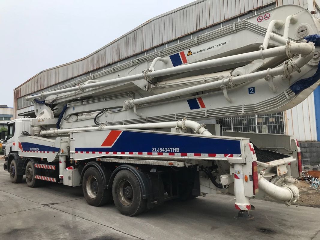 펌프, Scania 구체 트럭 초침 디젤 엔진을 가진 50Meter 309KW 시멘트 트럭