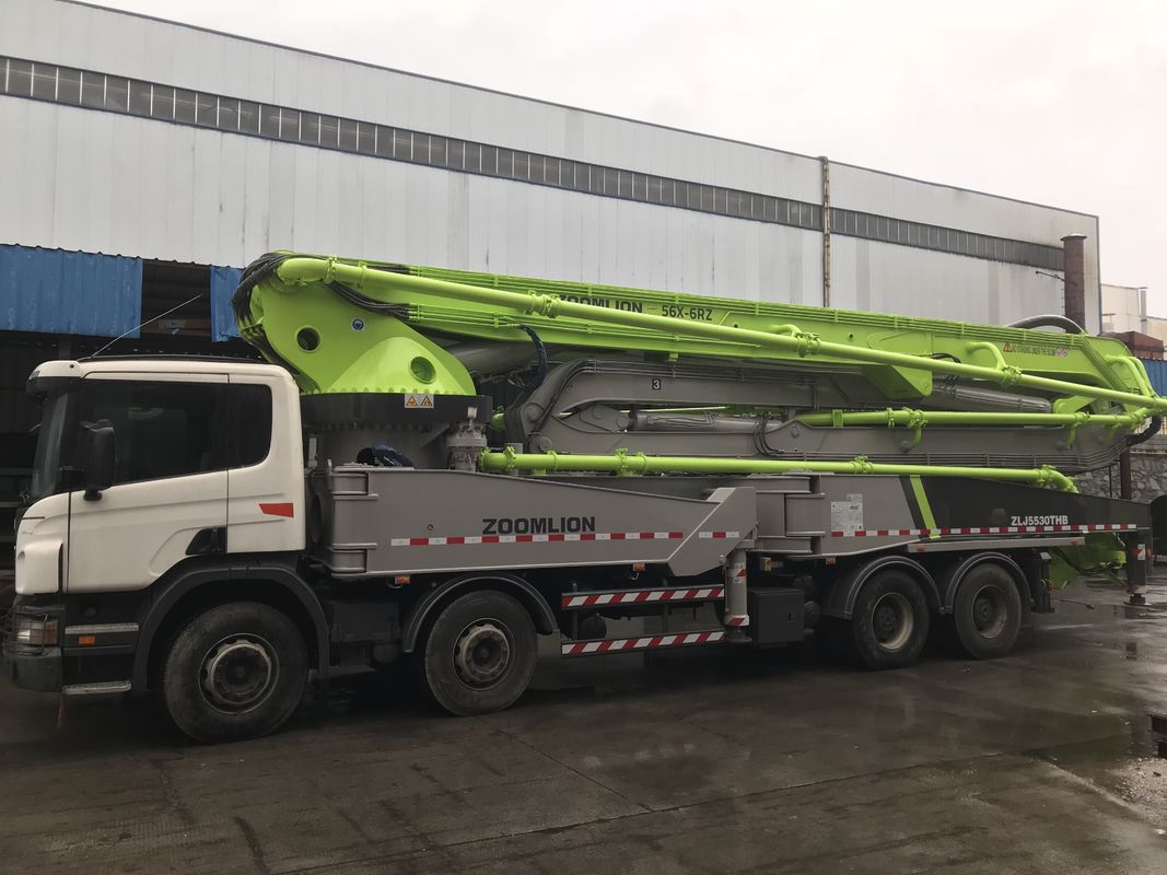 309KW 56m 구체 붐 펌프 트럭 고능률 유압 장치 170m3/H