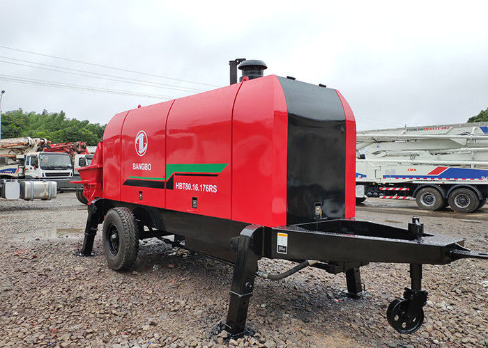 176kw 80m3/H 새로운 구체 펌프, 건축을 위한 디젤 엔진 구체 펌프