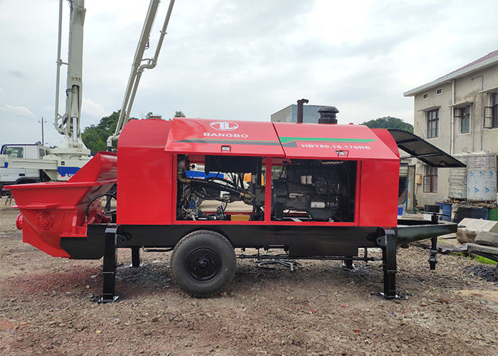 176kw 80m3/H 새로운 구체 펌프, 건축을 위한 디젤 엔진 구체 펌프