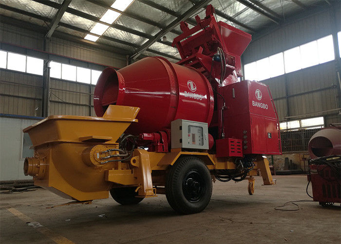 믹서 기계, 디젤 엔진 구체 펌프 높은 기동성을 가진 62kw 30m3/H 구체 펌프