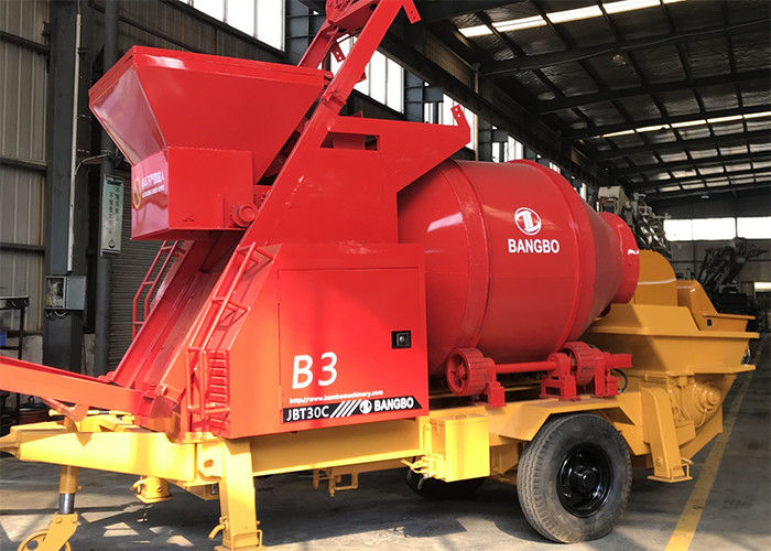 건설을 위한 SAE 승인 100 미터 구체 믹서 및 펌핑 기계