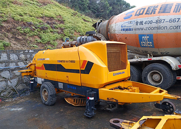 85m3/H 174kw 중고 콘크리트 트레일러 펌프 지능형 제어 소형