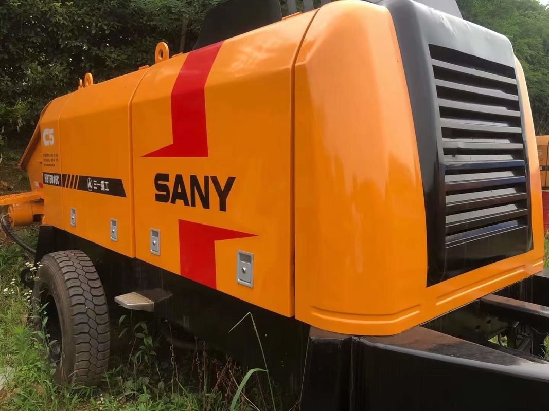 ISO90001 승인 110kw 작은 트레일러 구체 펌프 휴대용 정지되는 60CBM