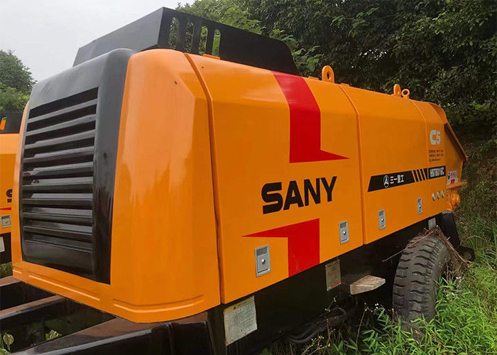 ISO90001 승인 110kw 작은 트레일러 구체 펌프 휴대용 정지되는 60CBM