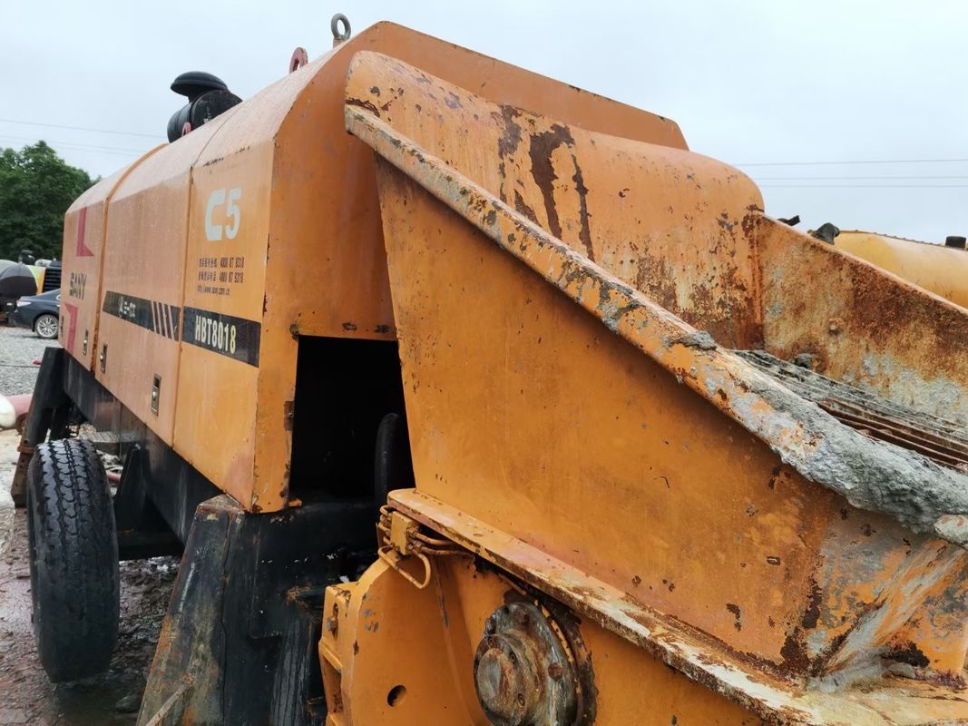 80CBM 18MPa 구체 펌프 작은 휴대용 임대 사용 우수한 상태