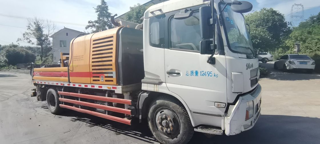 100M3/H SANY는 디젤 엔진을 가진 구체적인 트레일러 펌프 18Mpa를 사용했습니다