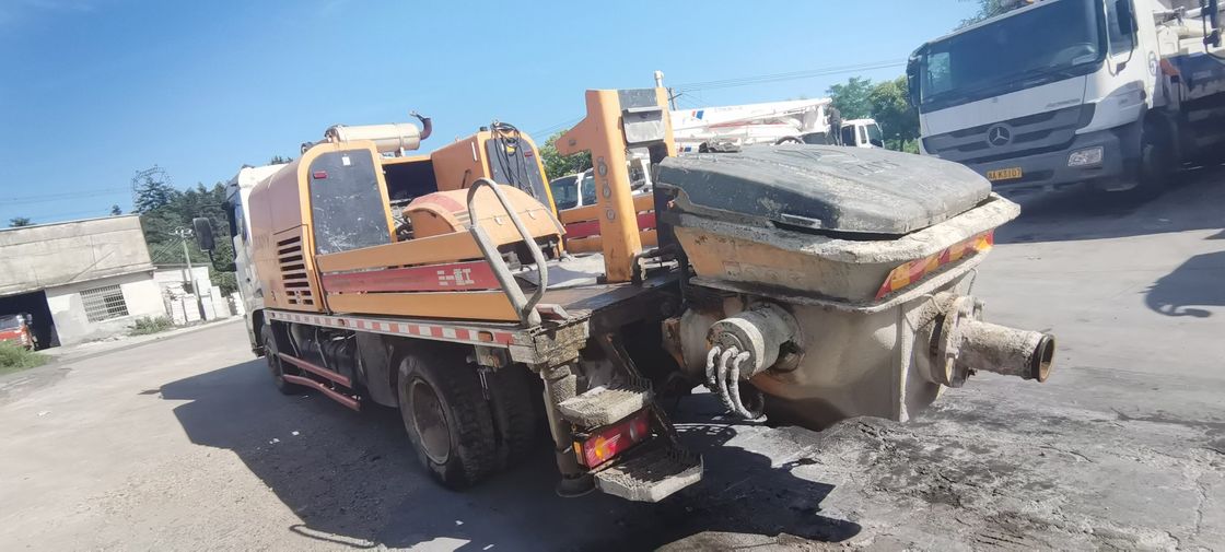 100M3/H SANY는 디젤 엔진을 가진 구체적인 트레일러 펌프 18Mpa를 사용했습니다