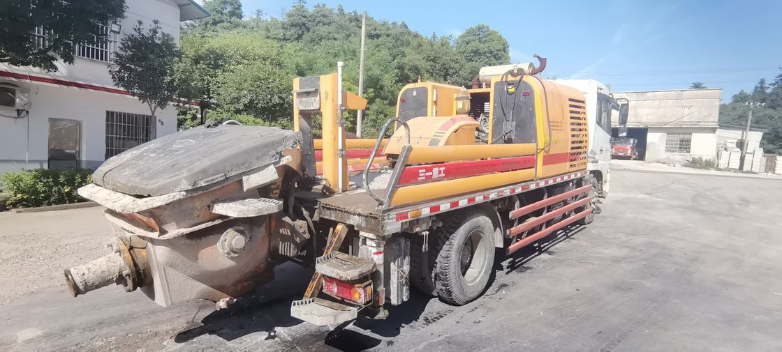 100M3/H SANY는 디젤 엔진을 가진 구체적인 트레일러 펌프 18Mpa를 사용했습니다