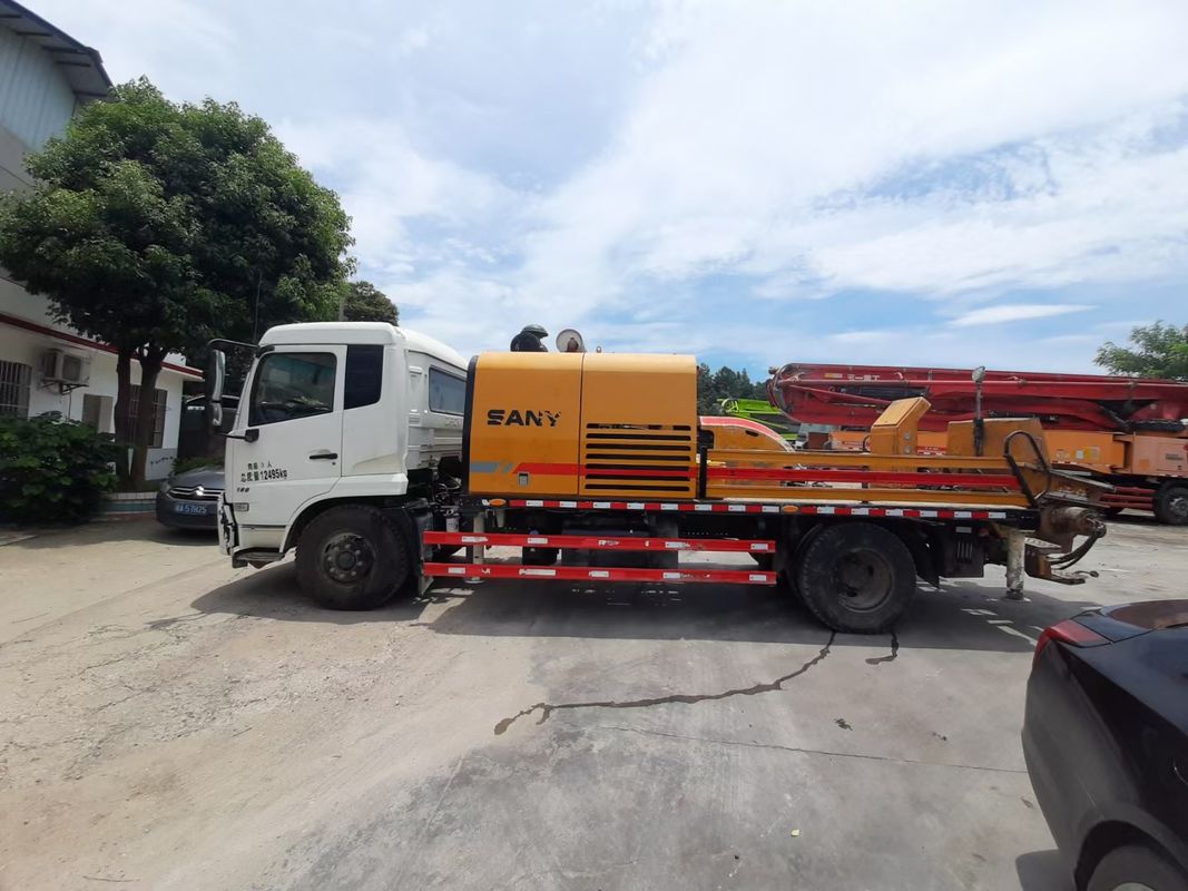 100M3/H 20Mpa 118kW 사용 콘크리트 트레일러 펌프 트럭 탑재 2018 년