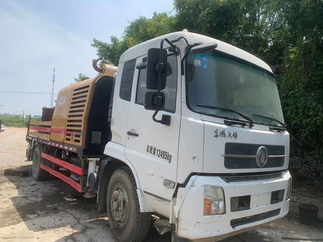 100M3/H 20Mpa 118kW 사용 콘크리트 트레일러 펌프 트럭 탑재 2018 년