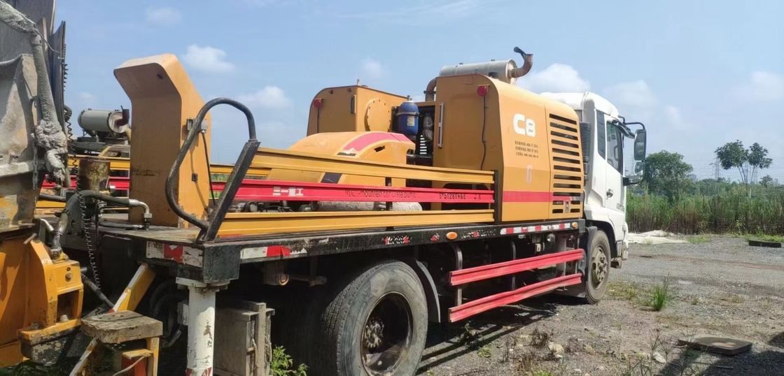 100M3/H 20Mpa 118kW 사용 콘크리트 트레일러 펌프 트럭 탑재 2018 년