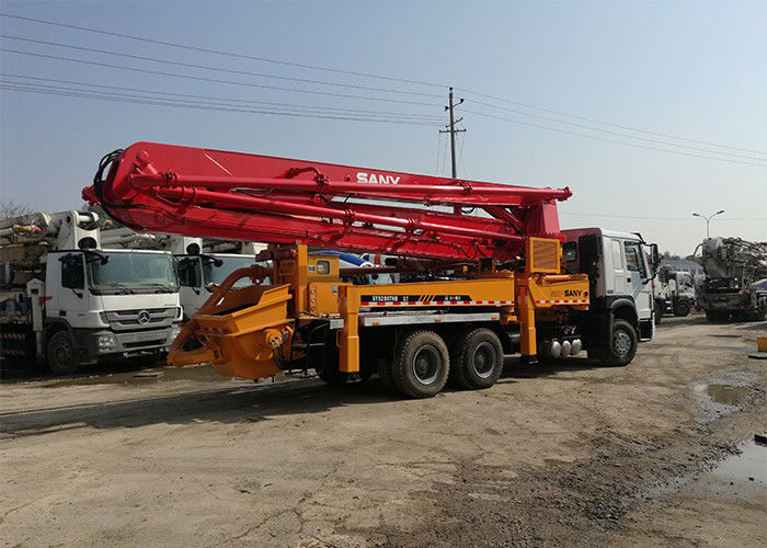 SAE 인증으로 단장한 SANY 중고 시멘트 트럭 레드