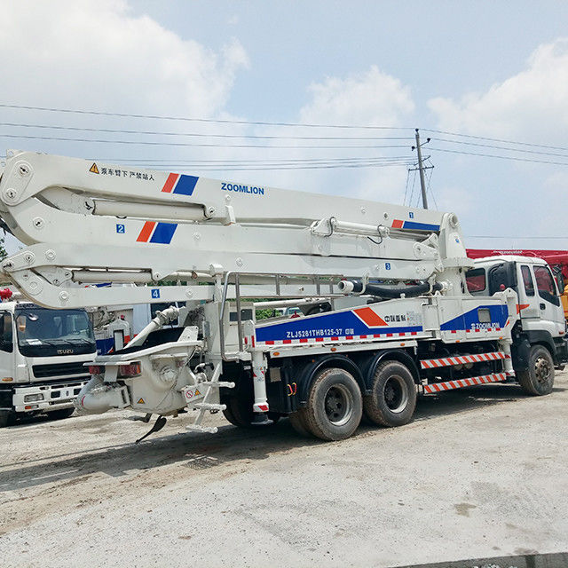 37m 265KW 붐 압력 구체 펌프 트럭은 ISUZU CYZ51Q를 거치했습니다