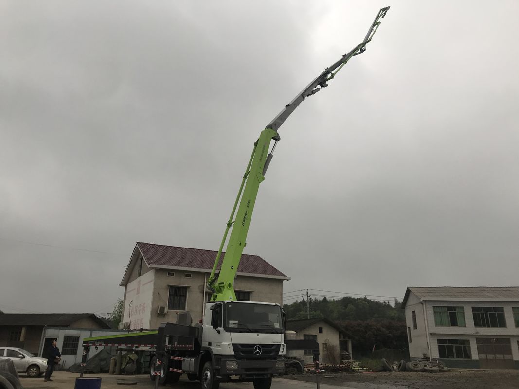 ISO90001 증명서를 가진 38 미터 중고 트럭 구체 펌프