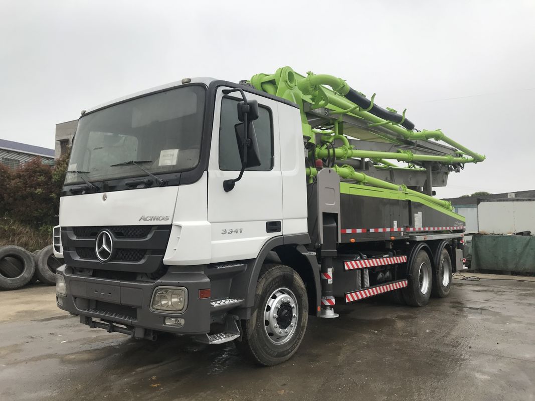 ISO90001 증명서를 가진 38 미터 중고 트럭 구체 펌프