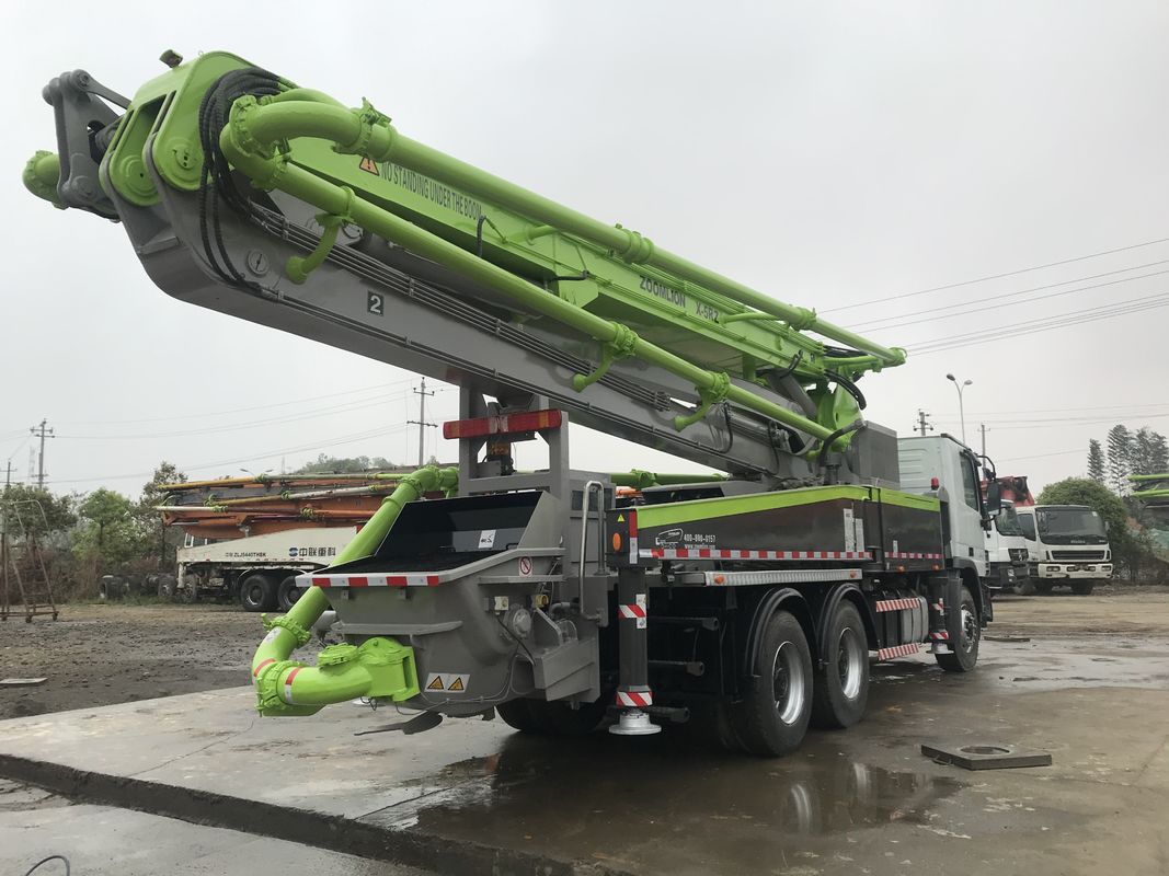 ISO90001 증명서를 가진 38 미터 중고 트럭 구체 펌프