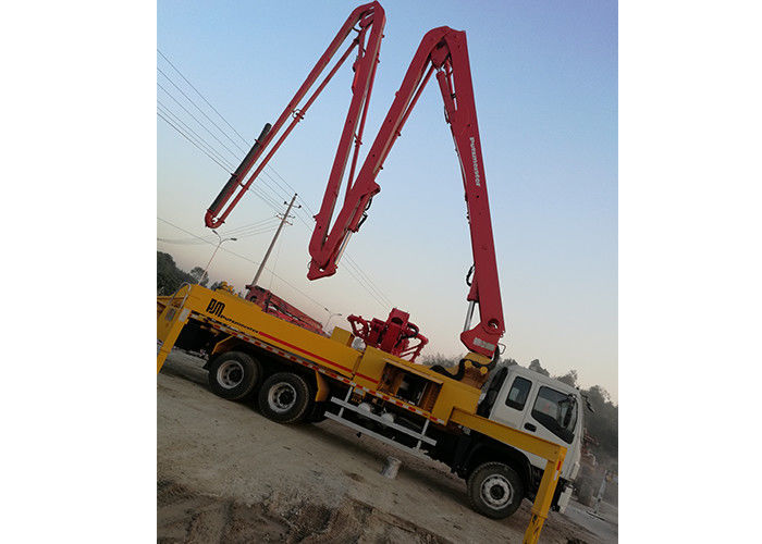 38 미터 사용된 트럭 구체 펌프, Putzmeister 붐 펌프 140m3/H 265KW