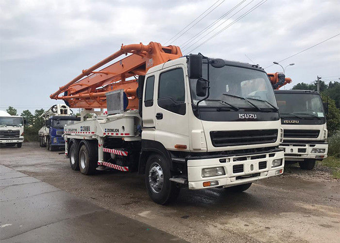 ISO90001 승인된 사용된 시멘트 트럭, 콘크리트 펌핑 트럭 37 미터