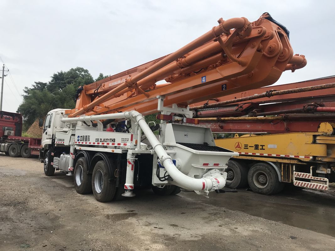 ISO90001 승인된 사용된 시멘트 트럭, 콘크리트 펌핑 트럭 37 미터