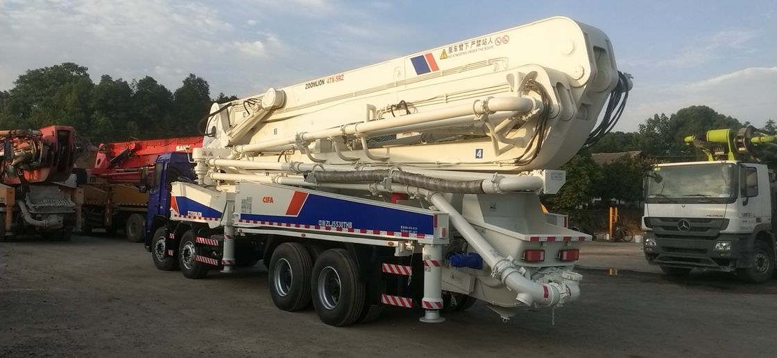 트럭에 의하여 거치되는 47 미터 구체 펌프, 개조한 구체 펌프